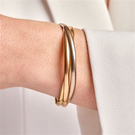 bracelet trinity cartier occasion|cartier trinity bangle.